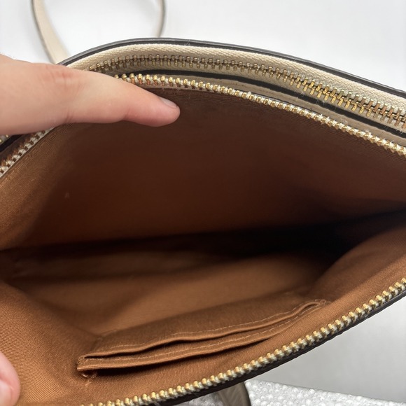 Coach Mia Crossbody Handbag White Pebbled Leather F76645 Zip Top Purse‎ Bag - Picture 14 of 15